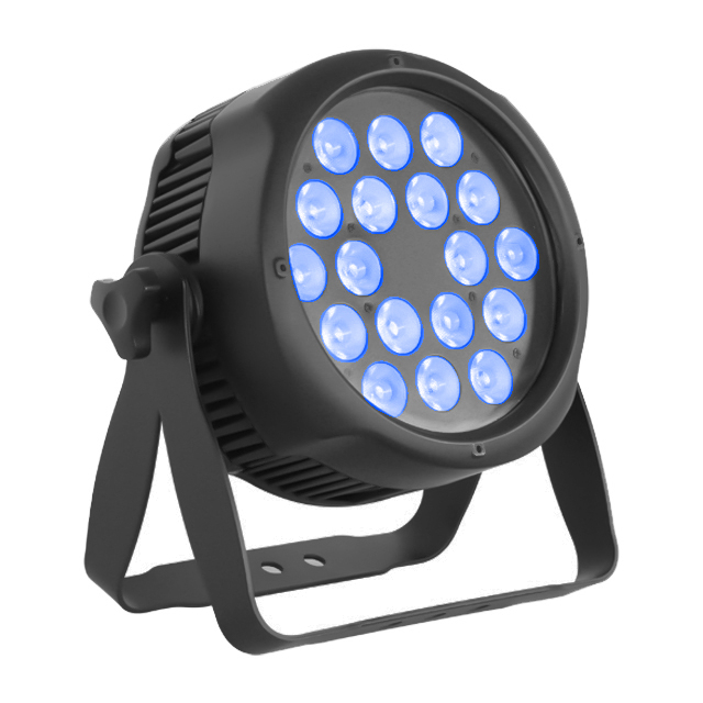 Luzes de paridade de palco à prova d'água - LED 18x10W 6in1 RGBWAUV