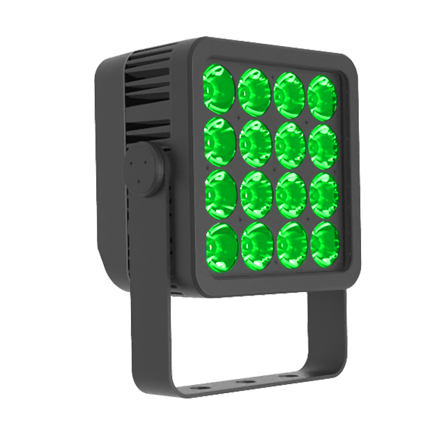 CUBO 16 EFEITOS DINÂMICOS RGB + CTC (Controle de temperatura de cor) 16 x 10W LEDs RGBW