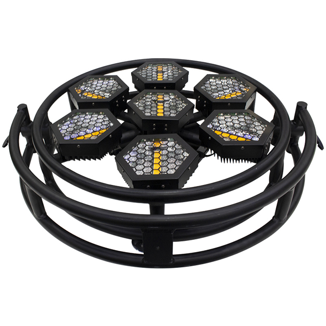 Luz estroboscópica retrô LED profissional QUENTE 7pcs*60W LED Luz de palco Matrix Light