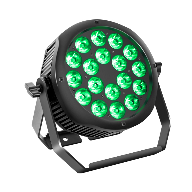 Luz LED TYPHOON PAR 18X20W RGBW - Efeito de palco 4 em 1 à prova d'água